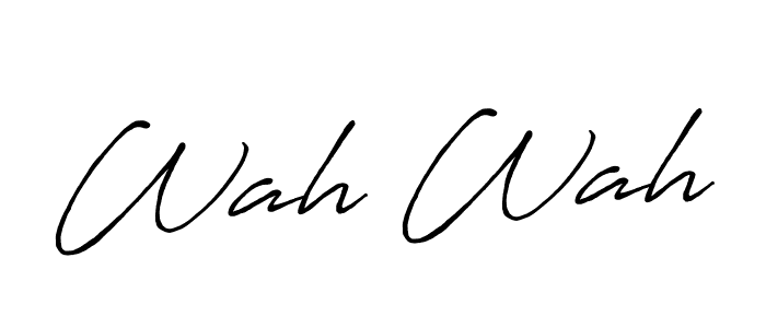 You should practise on your own different ways (Antro_Vectra_Bolder) to write your name (Wah Wah) in signature. don't let someone else do it for you. Wah Wah signature style 7 images and pictures png