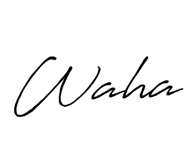 You should practise on your own different ways (Antro_Vectra_Bolder) to write your name (Waha) in signature. don't let someone else do it for you. Waha signature style 7 images and pictures png