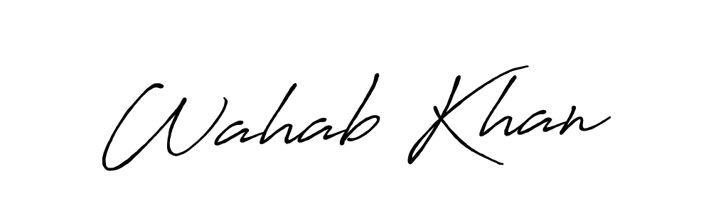 Here are the top 10 professional signature styles for the name Wahab Khan. These are the best autograph styles you can use for your name. Wahab Khan signature style 7 images and pictures png