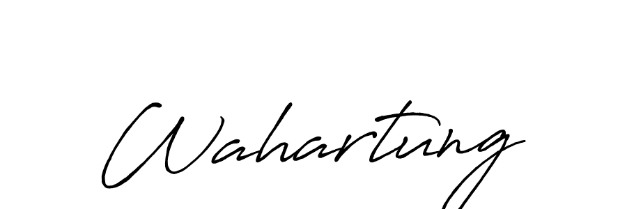 It looks lik you need a new signature style for name Wahartung. Design unique handwritten (Antro_Vectra_Bolder) signature with our free signature maker in just a few clicks. Wahartung signature style 7 images and pictures png