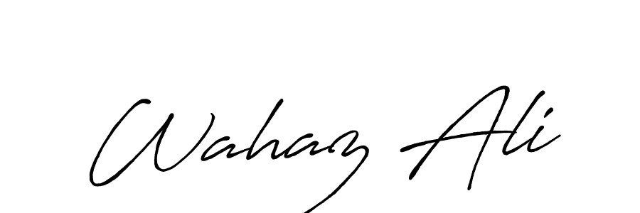 Wahaz Ali stylish signature style. Best Handwritten Sign (Antro_Vectra_Bolder) for my name. Handwritten Signature Collection Ideas for my name Wahaz Ali. Wahaz Ali signature style 7 images and pictures png