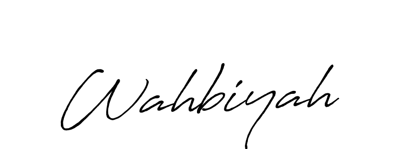 Best and Professional Signature Style for Wahbiyah. Antro_Vectra_Bolder Best Signature Style Collection. Wahbiyah signature style 7 images and pictures png