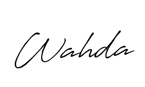 Similarly Antro_Vectra_Bolder is the best handwritten signature design. Signature creator online .You can use it as an online autograph creator for name Wahda. Wahda signature style 7 images and pictures png