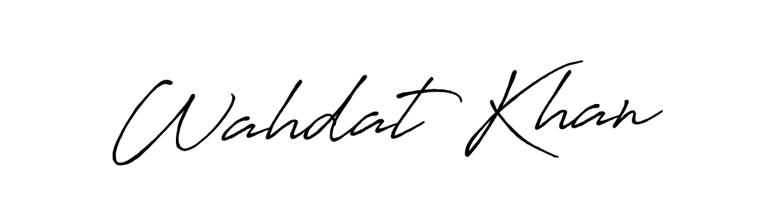The best way (Antro_Vectra_Bolder) to make a short signature is to pick only two or three words in your name. The name Wahdat Khan include a total of six letters. For converting this name. Wahdat Khan signature style 7 images and pictures png