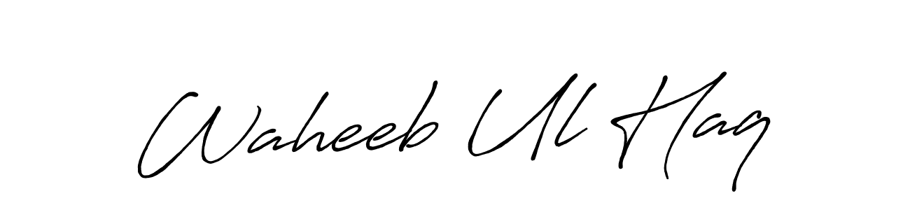 This is the best signature style for the Waheeb Ul Haq name. Also you like these signature font (Antro_Vectra_Bolder). Mix name signature. Waheeb Ul Haq signature style 7 images and pictures png