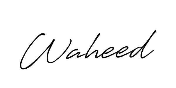 Create a beautiful signature design for name Waheed. With this signature (Antro_Vectra_Bolder) fonts, you can make a handwritten signature for free. Waheed signature style 7 images and pictures png