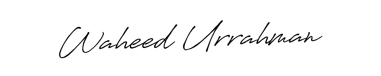 Make a beautiful signature design for name Waheed Urrahman. Use this online signature maker to create a handwritten signature for free. Waheed Urrahman signature style 7 images and pictures png