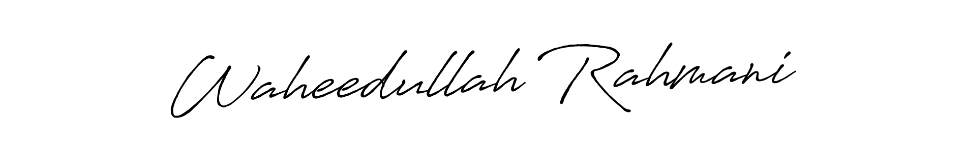 Waheedullah Rahmani stylish signature style. Best Handwritten Sign (Antro_Vectra_Bolder) for my name. Handwritten Signature Collection Ideas for my name Waheedullah Rahmani. Waheedullah Rahmani signature style 7 images and pictures png