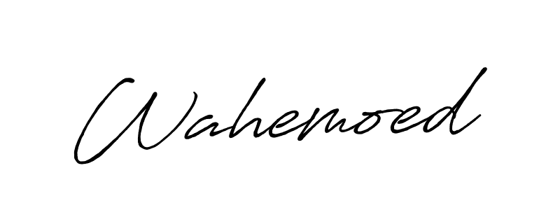 Wahemoed stylish signature style. Best Handwritten Sign (Antro_Vectra_Bolder) for my name. Handwritten Signature Collection Ideas for my name Wahemoed. Wahemoed signature style 7 images and pictures png