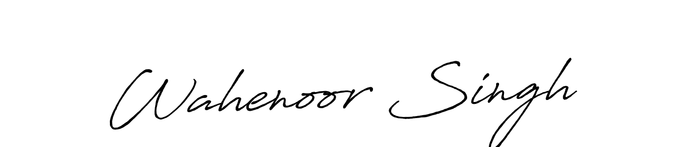 How to Draw Wahenoor Singh signature style? Antro_Vectra_Bolder is a latest design signature styles for name Wahenoor Singh. Wahenoor Singh signature style 7 images and pictures png