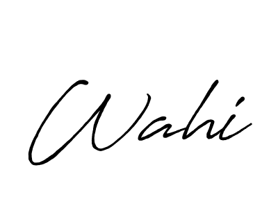 Make a beautiful signature design for name Wahi. Use this online signature maker to create a handwritten signature for free. Wahi signature style 7 images and pictures png