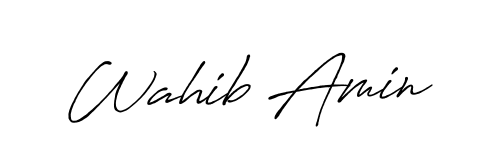 You should practise on your own different ways (Antro_Vectra_Bolder) to write your name (Wahib Amin) in signature. don't let someone else do it for you. Wahib Amin signature style 7 images and pictures png