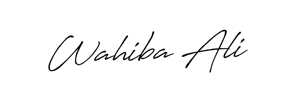 How to Draw Wahiba Ali signature style? Antro_Vectra_Bolder is a latest design signature styles for name Wahiba Ali. Wahiba Ali signature style 7 images and pictures png