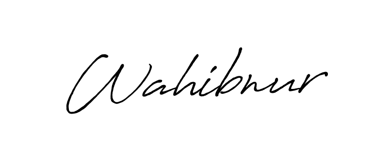 Once you've used our free online signature maker to create your best signature Antro_Vectra_Bolder style, it's time to enjoy all of the benefits that Wahibnur name signing documents. Wahibnur signature style 7 images and pictures png