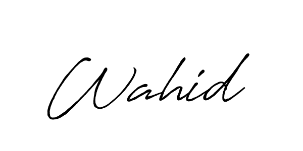 Similarly Antro_Vectra_Bolder is the best handwritten signature design. Signature creator online .You can use it as an online autograph creator for name Wahid . Wahid  signature style 7 images and pictures png