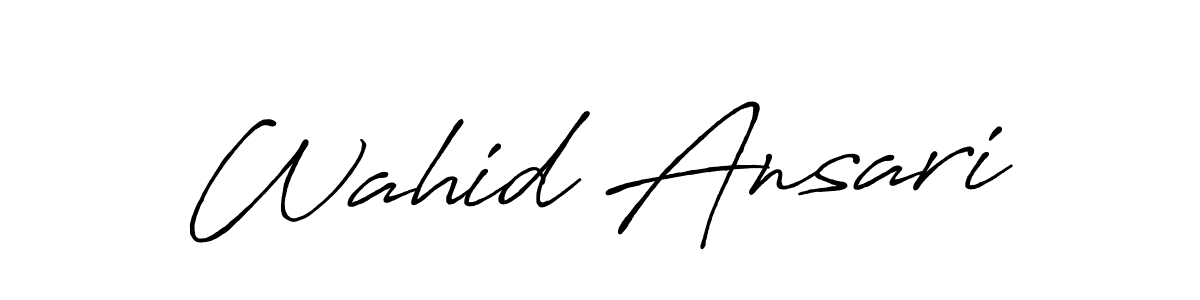 How to Draw Wahid Ansari signature style? Antro_Vectra_Bolder is a latest design signature styles for name Wahid Ansari. Wahid Ansari signature style 7 images and pictures png