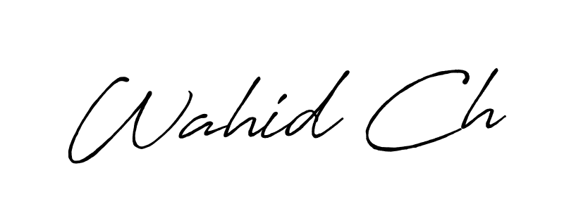 This is the best signature style for the Wahid Ch name. Also you like these signature font (Antro_Vectra_Bolder). Mix name signature. Wahid Ch signature style 7 images and pictures png