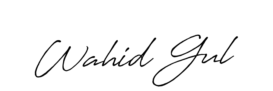 The best way (Antro_Vectra_Bolder) to make a short signature is to pick only two or three words in your name. The name Wahid Gul include a total of six letters. For converting this name. Wahid Gul signature style 7 images and pictures png