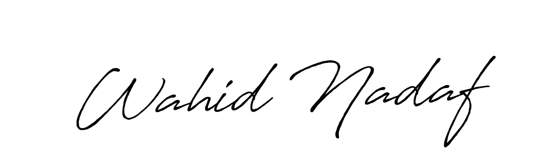 Best and Professional Signature Style for Wahid Nadaf. Antro_Vectra_Bolder Best Signature Style Collection. Wahid Nadaf signature style 7 images and pictures png