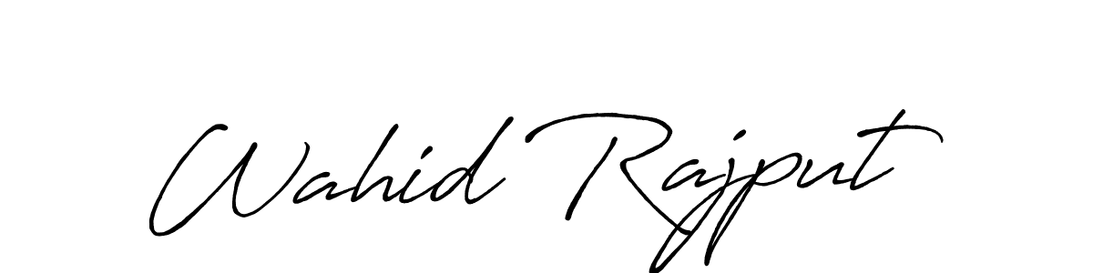 Also You can easily find your signature by using the search form. We will create Wahid Rajput name handwritten signature images for you free of cost using Antro_Vectra_Bolder sign style. Wahid Rajput signature style 7 images and pictures png