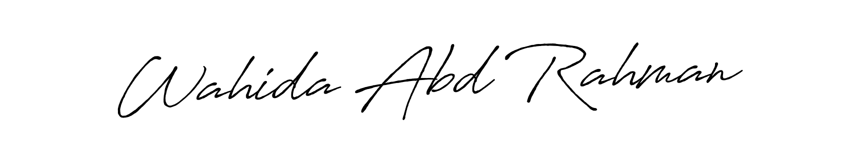 Similarly Antro_Vectra_Bolder is the best handwritten signature design. Signature creator online .You can use it as an online autograph creator for name Wahida Abd Rahman. Wahida Abd Rahman signature style 7 images and pictures png