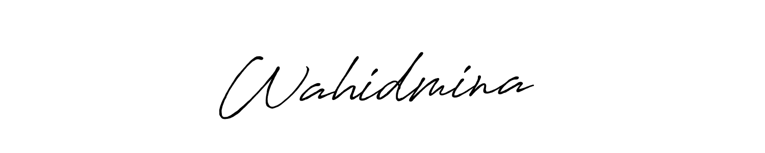 Make a beautiful signature design for name Wahidmina❤️. With this signature (Antro_Vectra_Bolder) style, you can create a handwritten signature for free. Wahidmina❤️ signature style 7 images and pictures png