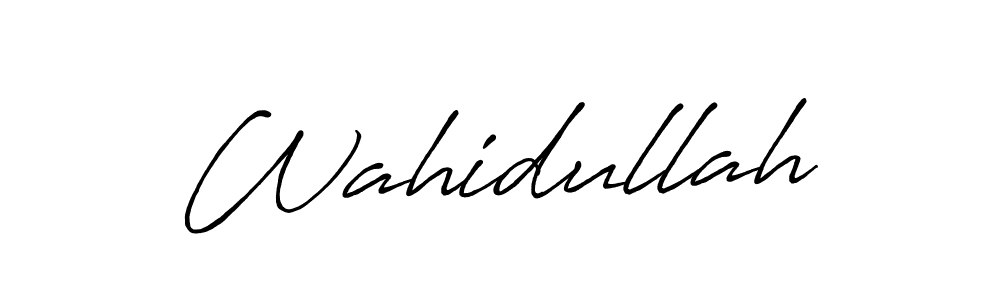 Also we have Wahidullah name is the best signature style. Create professional handwritten signature collection using Antro_Vectra_Bolder autograph style. Wahidullah signature style 7 images and pictures png