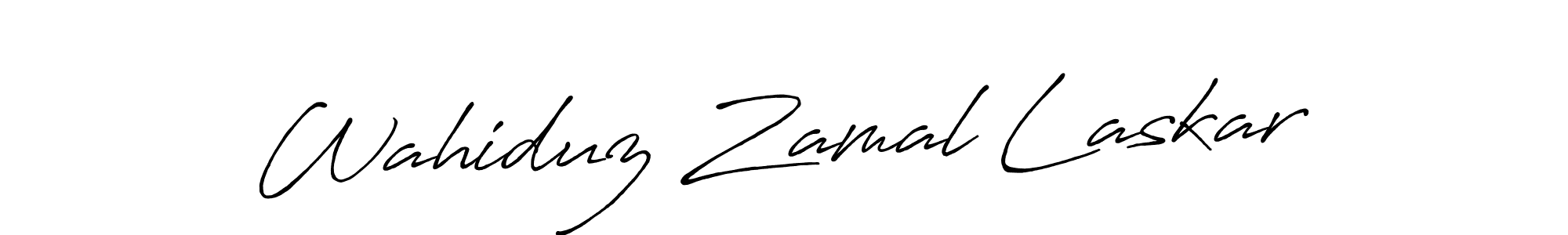 You should practise on your own different ways (Antro_Vectra_Bolder) to write your name (Wahiduz Zamal Laskar) in signature. don't let someone else do it for you. Wahiduz Zamal Laskar signature style 7 images and pictures png