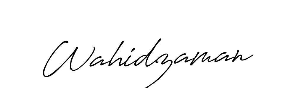Design your own signature with our free online signature maker. With this signature software, you can create a handwritten (Antro_Vectra_Bolder) signature for name Wahidzaman. Wahidzaman signature style 7 images and pictures png