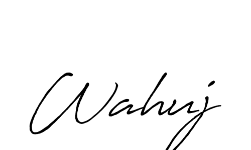 It looks lik you need a new signature style for name Wahuj. Design unique handwritten (Antro_Vectra_Bolder) signature with our free signature maker in just a few clicks. Wahuj signature style 7 images and pictures png