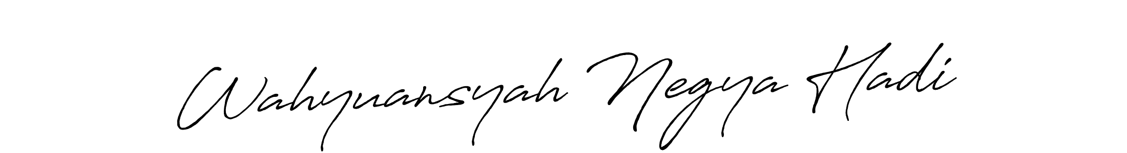 Wahyuansyah Negya Hadi stylish signature style. Best Handwritten Sign (Antro_Vectra_Bolder) for my name. Handwritten Signature Collection Ideas for my name Wahyuansyah Negya Hadi. Wahyuansyah Negya Hadi signature style 7 images and pictures png