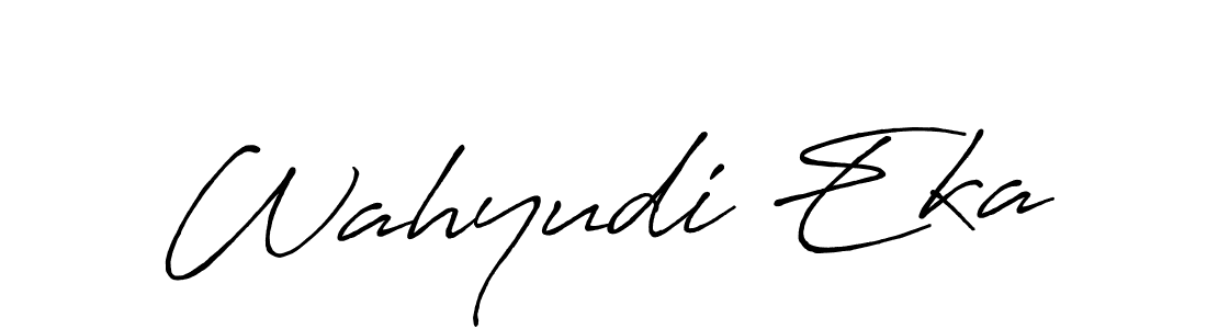 This is the best signature style for the Wahyudi Eka name. Also you like these signature font (Antro_Vectra_Bolder). Mix name signature. Wahyudi Eka signature style 7 images and pictures png
