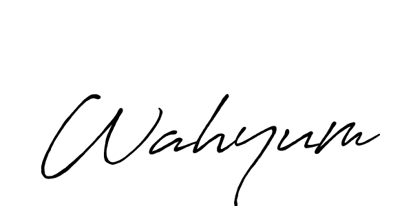 Once you've used our free online signature maker to create your best signature Antro_Vectra_Bolder style, it's time to enjoy all of the benefits that Wahyum name signing documents. Wahyum signature style 7 images and pictures png