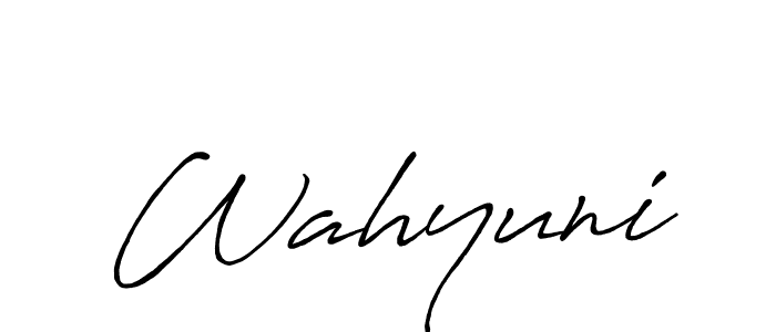 Antro_Vectra_Bolder is a professional signature style that is perfect for those who want to add a touch of class to their signature. It is also a great choice for those who want to make their signature more unique. Get Wahyuni name to fancy signature for free. Wahyuni signature style 7 images and pictures png
