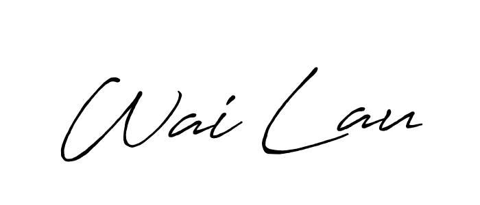 if you are searching for the best signature style for your name Wai Lau. so please give up your signature search. here we have designed multiple signature styles  using Antro_Vectra_Bolder. Wai Lau signature style 7 images and pictures png