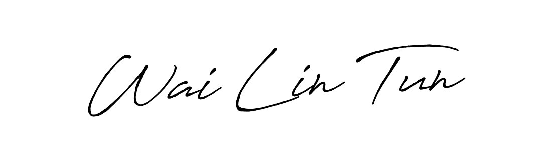 It looks lik you need a new signature style for name Wai Lin Tun. Design unique handwritten (Antro_Vectra_Bolder) signature with our free signature maker in just a few clicks. Wai Lin Tun signature style 7 images and pictures png