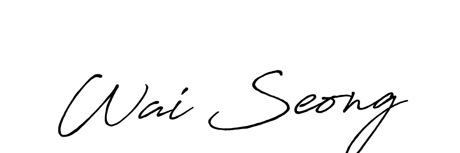 Best and Professional Signature Style for Wai Seong. Antro_Vectra_Bolder Best Signature Style Collection. Wai Seong signature style 7 images and pictures png