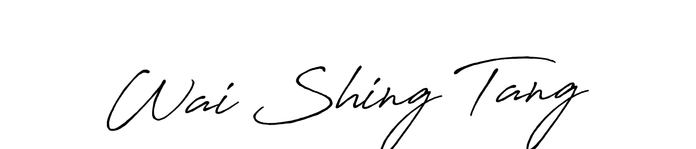 Similarly Antro_Vectra_Bolder is the best handwritten signature design. Signature creator online .You can use it as an online autograph creator for name Wai Shing Tang. Wai Shing Tang signature style 7 images and pictures png