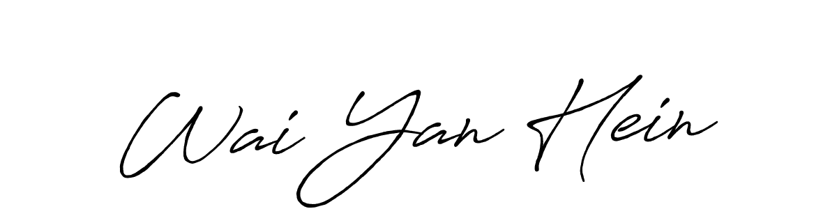 if you are searching for the best signature style for your name Wai Yan Hein. so please give up your signature search. here we have designed multiple signature styles  using Antro_Vectra_Bolder. Wai Yan Hein signature style 7 images and pictures png