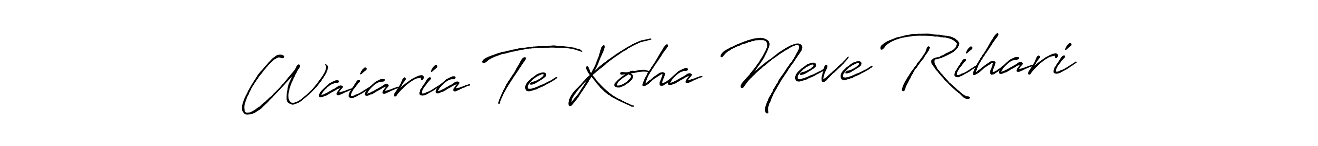 It looks lik you need a new signature style for name Waiaria Te Koha Neve Rihari. Design unique handwritten (Antro_Vectra_Bolder) signature with our free signature maker in just a few clicks. Waiaria Te Koha Neve Rihari signature style 7 images and pictures png