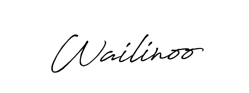 Similarly Antro_Vectra_Bolder is the best handwritten signature design. Signature creator online .You can use it as an online autograph creator for name Wailinoo. Wailinoo signature style 7 images and pictures png