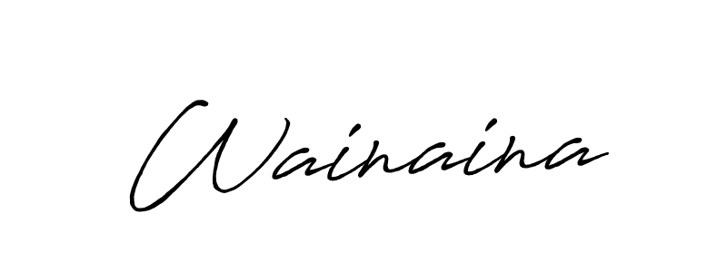 Best and Professional Signature Style for Wainaina. Antro_Vectra_Bolder Best Signature Style Collection. Wainaina signature style 7 images and pictures png