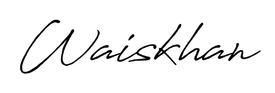 Turn your name Waiskhan into a signature brand with Antro_Vectra_Bolder styling. Download in standard PNG or transparent format anytime. Waiskhan signature style 7 images and pictures png