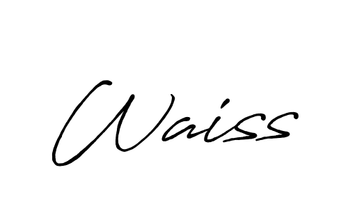 Make a beautiful signature design for name Waiss. With this signature (Antro_Vectra_Bolder) style, you can create a handwritten signature for free. Waiss signature style 7 images and pictures png