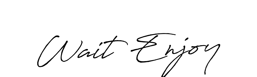 Here are the top 10 professional signature styles for the name Wait Enjoy. These are the best autograph styles you can use for your name. Wait Enjoy signature style 7 images and pictures png