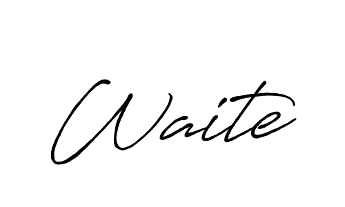 if you are searching for the best signature style for your name Waite. so please give up your signature search. here we have designed multiple signature styles  using Antro_Vectra_Bolder. Waite signature style 7 images and pictures png