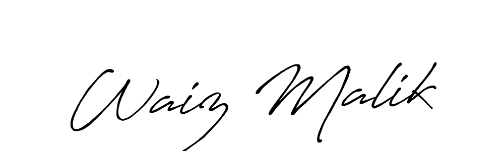Make a beautiful signature design for name Waiz Malik. Use this online signature maker to create a handwritten signature for free. Waiz Malik signature style 7 images and pictures png