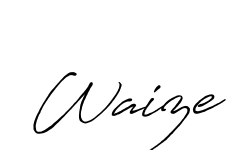 Also You can easily find your signature by using the search form. We will create Waize name handwritten signature images for you free of cost using Antro_Vectra_Bolder sign style. Waize signature style 7 images and pictures png