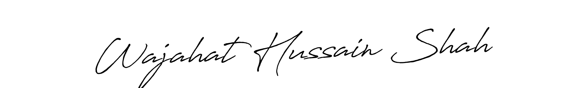 Also You can easily find your signature by using the search form. We will create Wajahat Hussain Shah name handwritten signature images for you free of cost using Antro_Vectra_Bolder sign style. Wajahat Hussain Shah signature style 7 images and pictures png