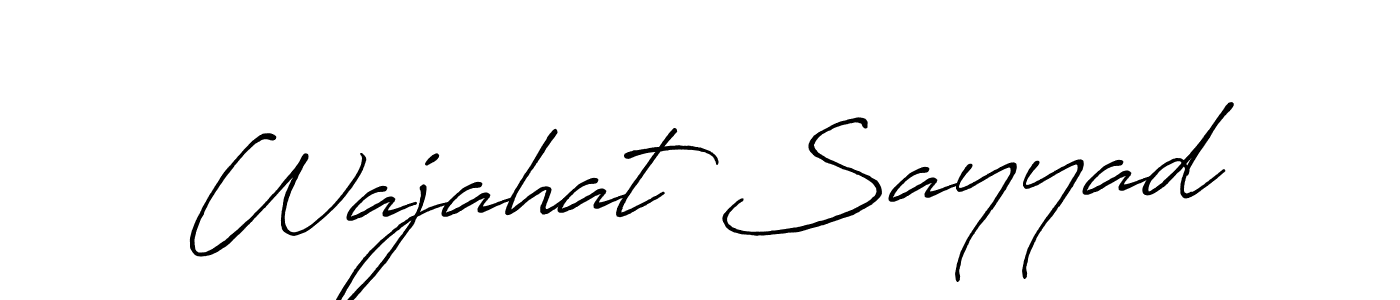 How to Draw Wajahat Sayyad signature style? Antro_Vectra_Bolder is a latest design signature styles for name Wajahat Sayyad. Wajahat Sayyad signature style 7 images and pictures png